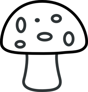 Insect Clipart Black And White Black And White Mushroom Md Png