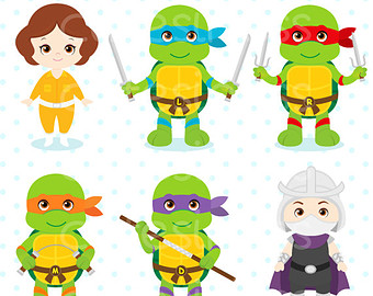 Ninja Turtles Birthdays Clipart