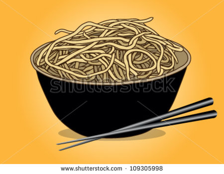 Noodle Stock Vector Illustration 109305998   Shutterstock