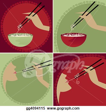 Noodles On Chopsticks Mmmmm    Yummy   Clipart Drawing Gg4094115