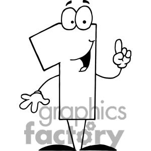 Number 1 In Black And White    Clipart Panda   Free Clipart Images
