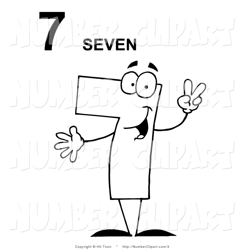 Number 3 Clipart Black And White Clip Art Of A Black And White