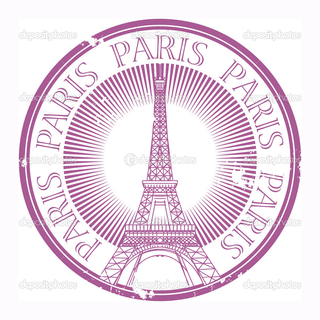 Paris Theme Stamp   Stock Vector    Fla  22605817