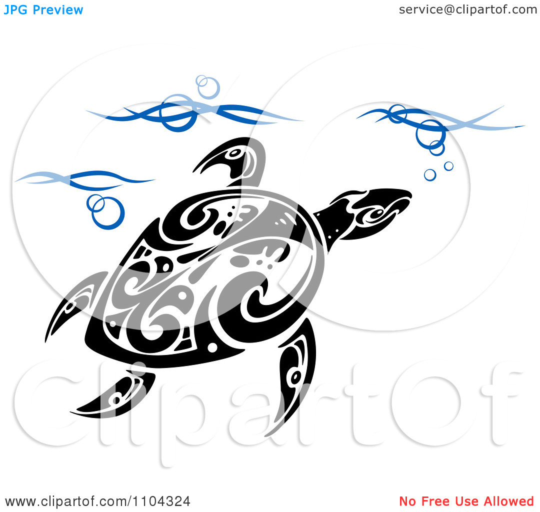 Turtle Black And White Clipart Clipart Black And White Tribal