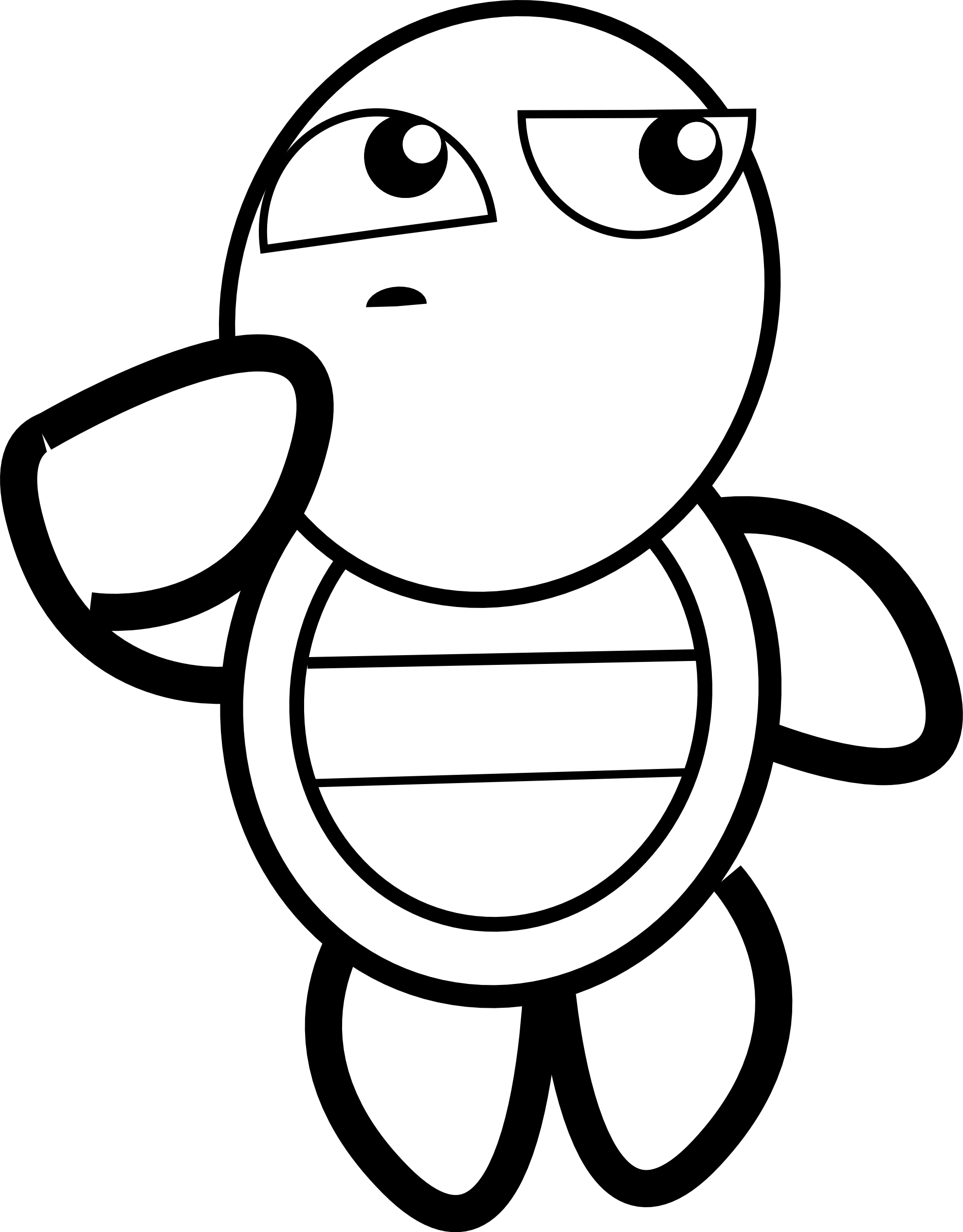 Turtle Black And White Drawing   Clipart Best