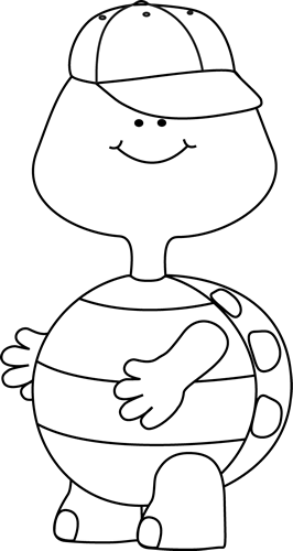 Turtle Clipart Black And White Boy Turtle Black White Png