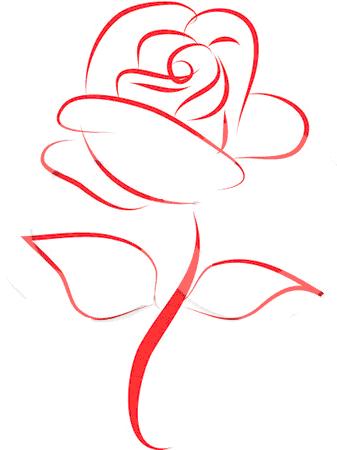 440399 Royalty Free Rf Clip Art Illustration Of A Beautiful Red Rose