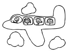 Airplane Coloring Page   I M Thinking I Ll Let The Kids Color The