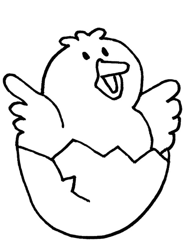 Baby Chicken Clipart Black And White   Clipart Panda   Free    