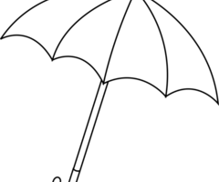 Black And White Umbrella