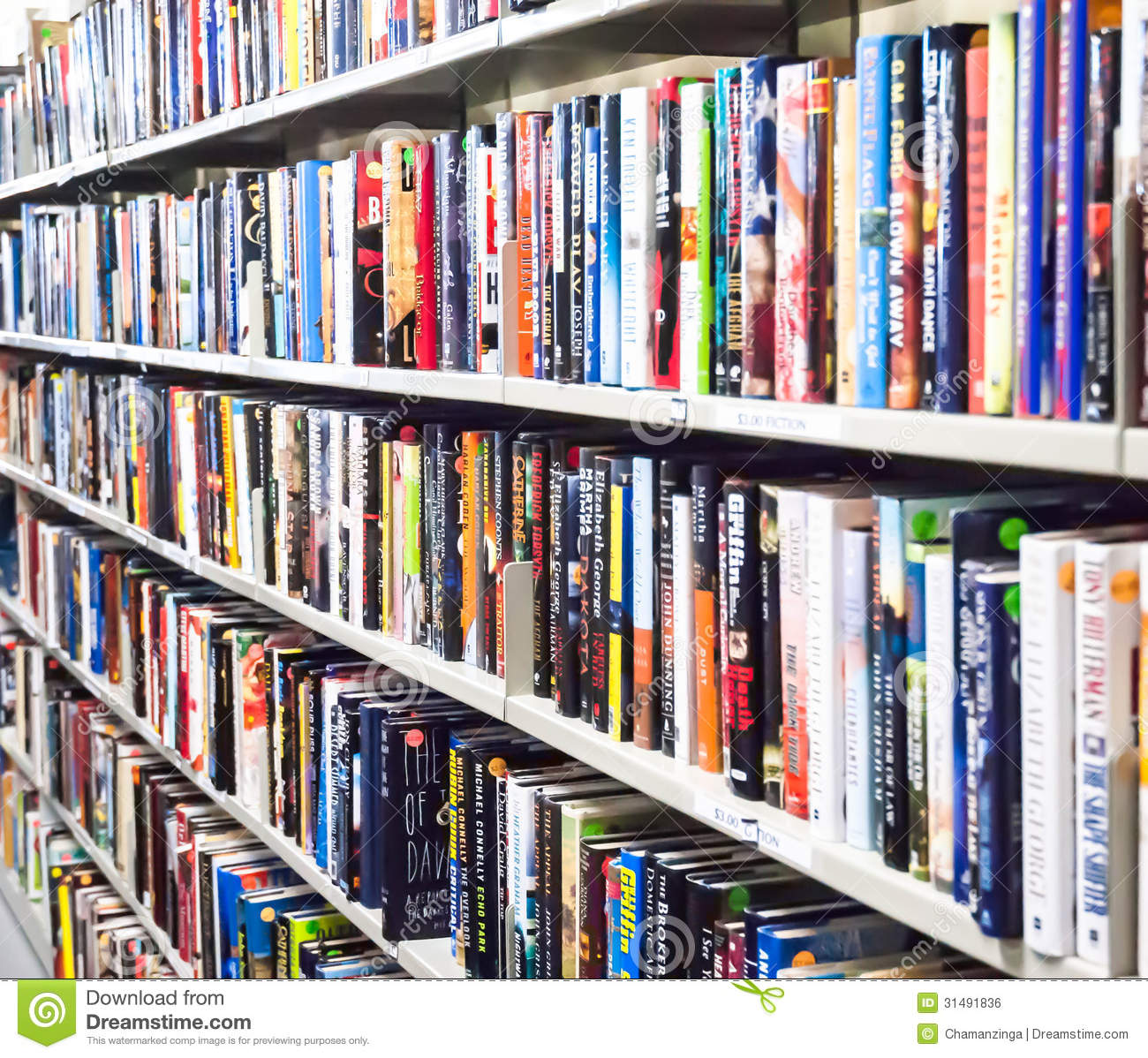 Books On Shelf In A Library Editorial Photo   Image  31491836