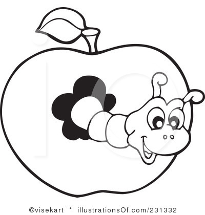 Bookworm Clipart Black And White   Clipart Panda   Free Clipart Images