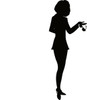 Businesswoman Clipart Image  Busy Businesswoman Silhouette