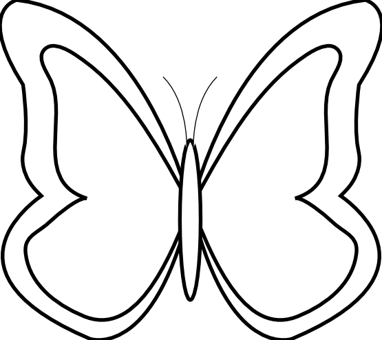 Butterfly 26 Black White Line Art Flower Youtube Valentine Coloring