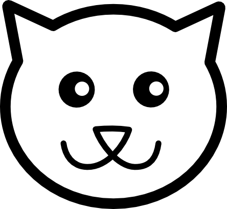Cat Line Art Kitty Icon Black White Line Art Beta Linkedin Tweet Png