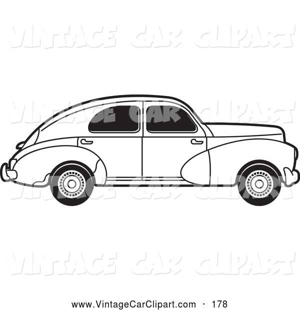 Classic Car Clipart Black And White A Black And White Version Of A Car