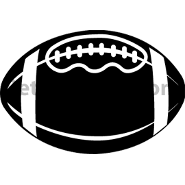 Clipart Football Black And White   Clipart Panda   Free Clipart Images