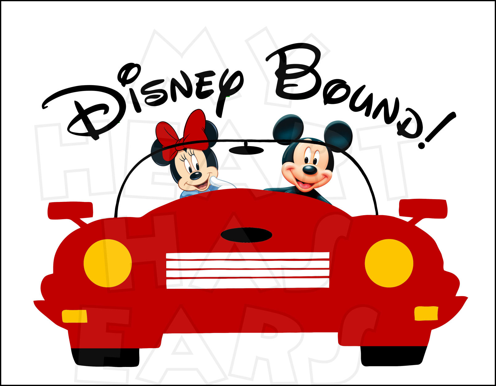 Disney Cars 1st Birthday Clipart Disney Bound Mickey And Minnie