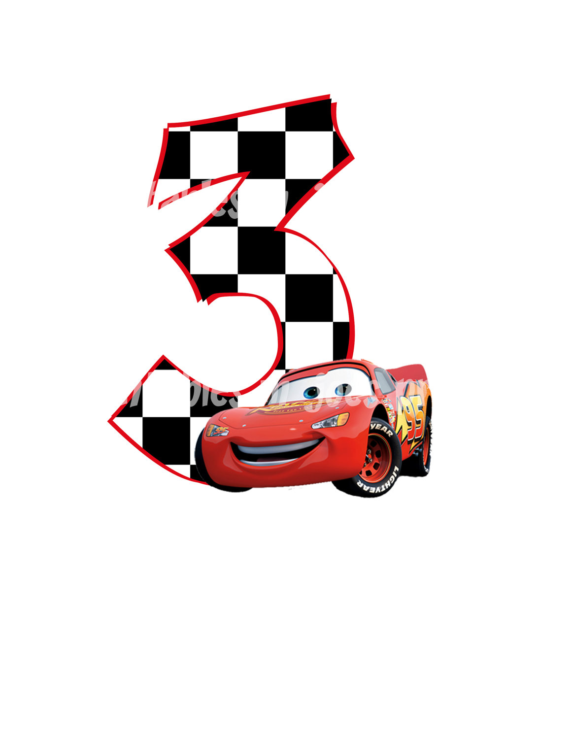 Disney Cars Clipart Cars Age Birthday Number Diy