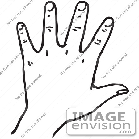 Hand Clipart Black And White