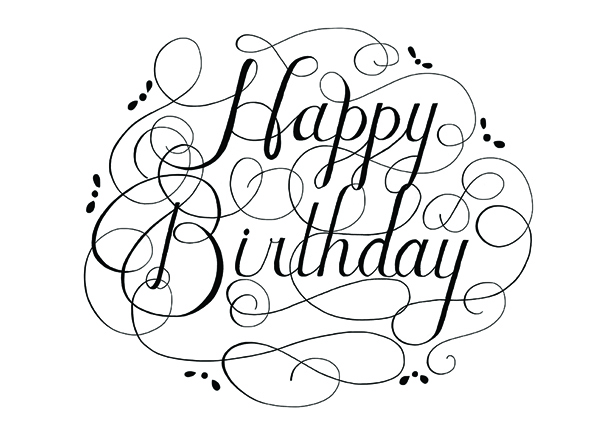 Happy Birthday Black And White   Clipart Panda   Free Clipart Images