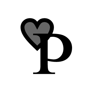 Heart Clipart   Black Alphabet P With White Background   Download Free