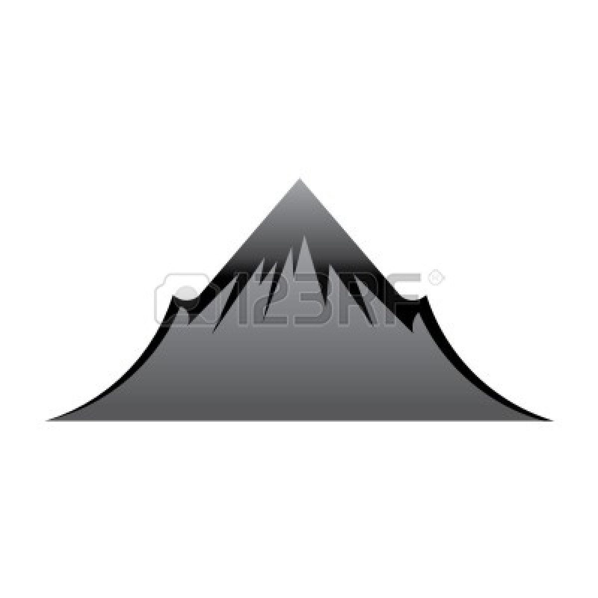 Mountain Range Clipart Black And White 10836980 Mountain Icon Jpg