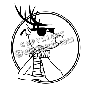 Reindeer Clipart Black And White   Clipart Panda   Free Clipart Images