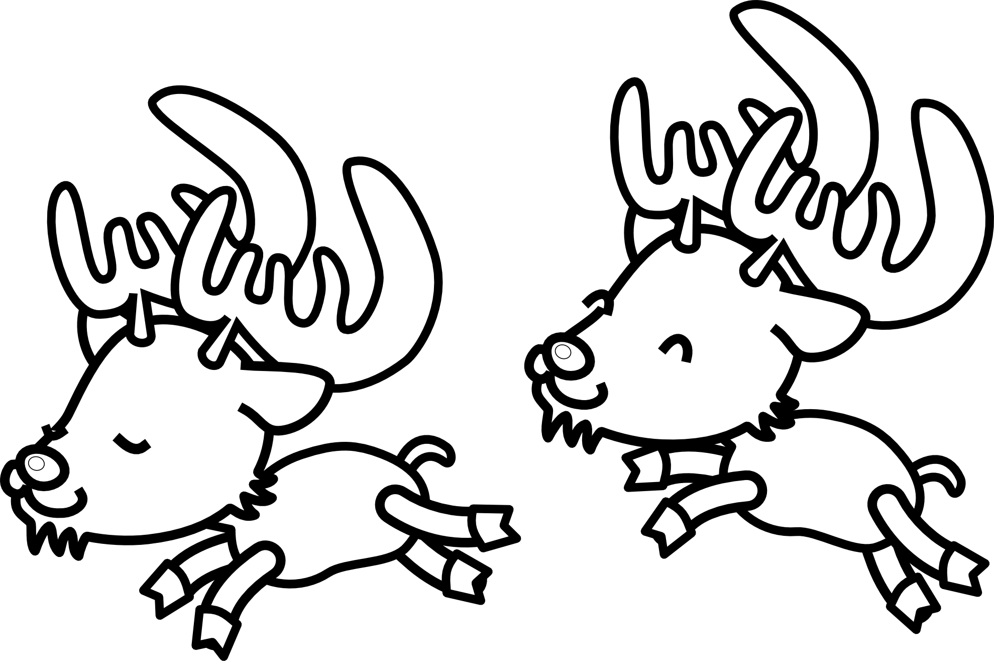 Reindeer Clipart Black And White Images   Pictures   Becuo