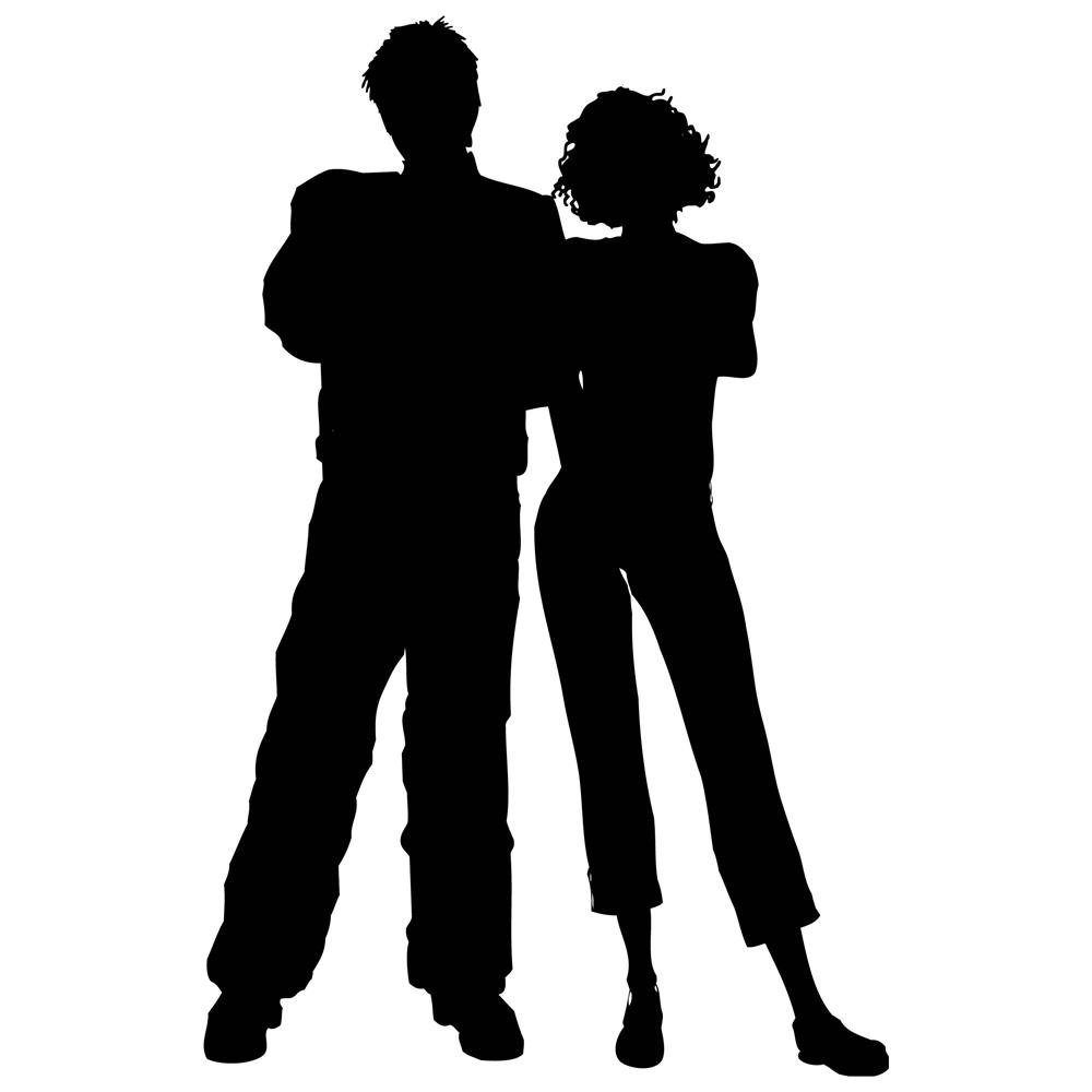Silhouette Of Man And Woman   Clipart Best