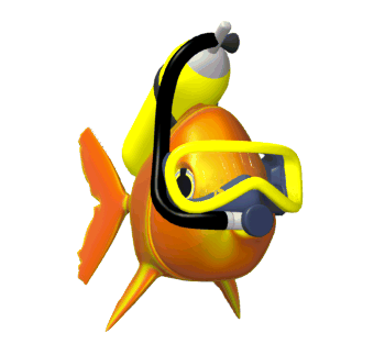 Animated Moving Fish Swimming Clown Fish Salmon Angelfish Clip Art