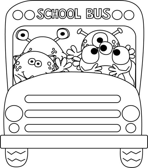 Back To School Clip Art Black And White