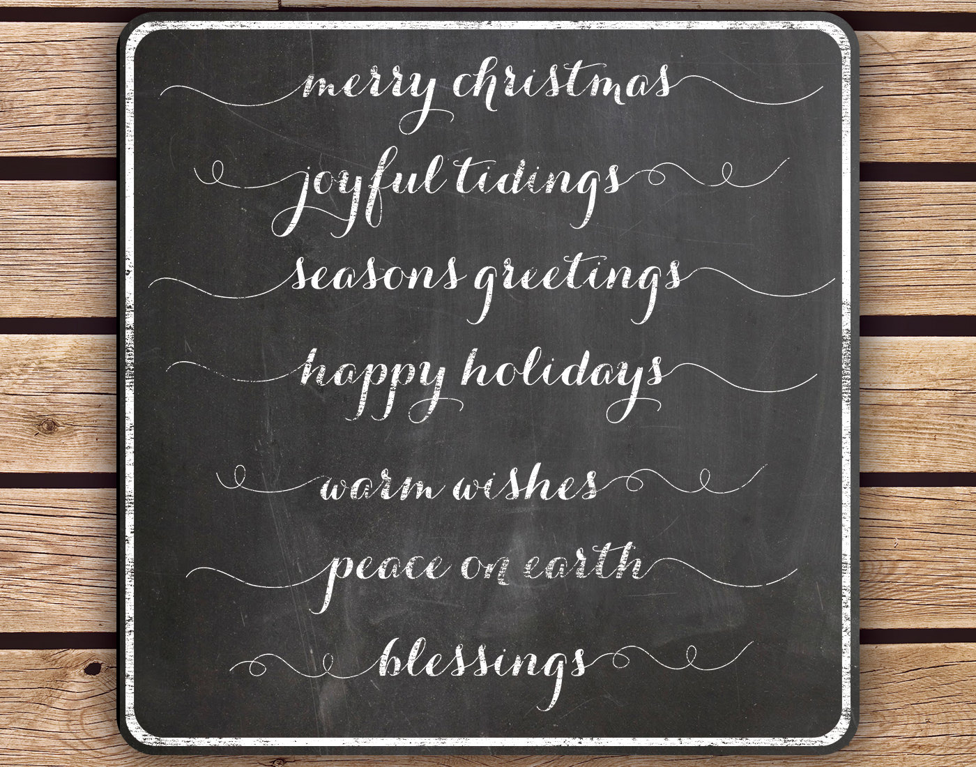 Clipart   Calligraphy Christmas Chalkboard Greetings   Instant