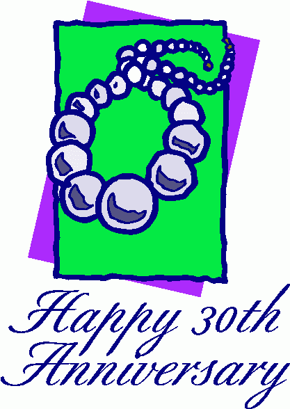 Happy 30th Anniversary Clip Art