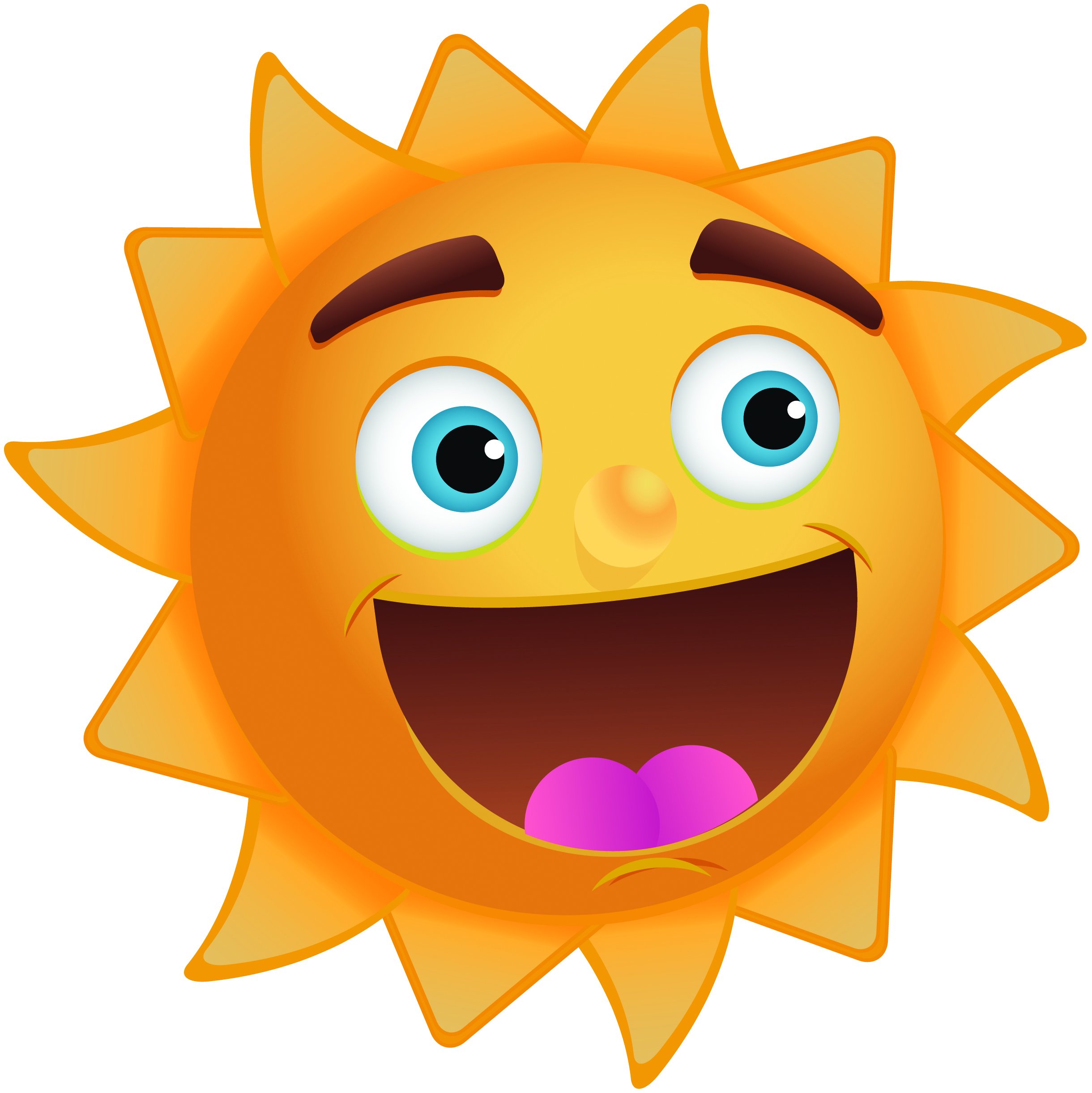 Happy Sun Clip Art Image With Great Big Smile Kootation   Clipart Best    