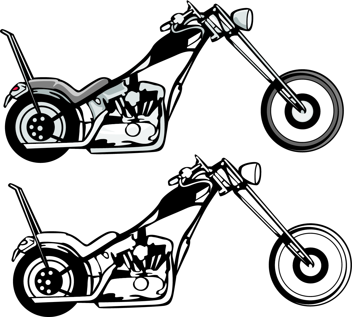 Motorcycle Clipart Black And White   Clipart Panda   Free Clipart
