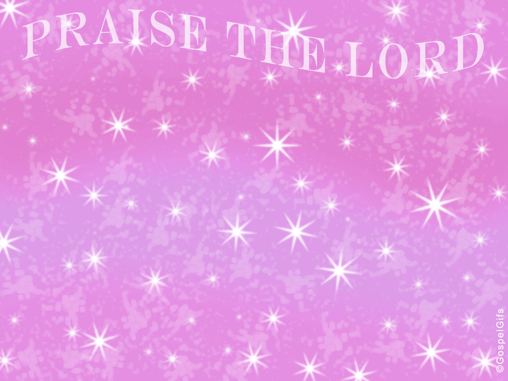 Original Christian Powerpoint Background  Praise The Lord   Lilac