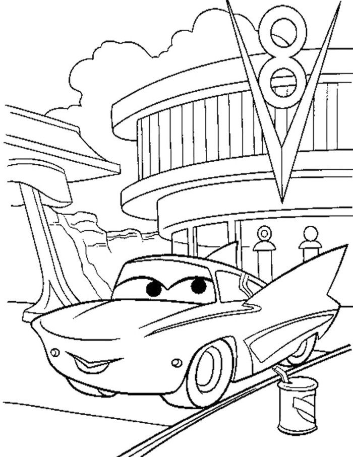 Pixar Car Relax Coloring Page   Coloring Page       Pinterest