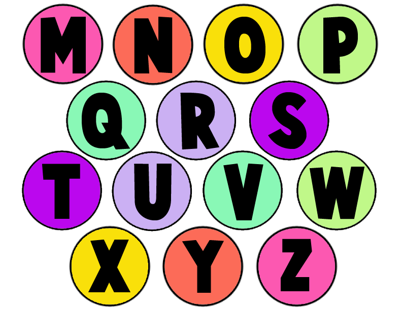 Printable Alphabet Letters Color 2png Clipart   Free Clip Art Images
