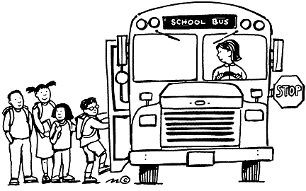 School Bus Clipart School Bus Stop Gif