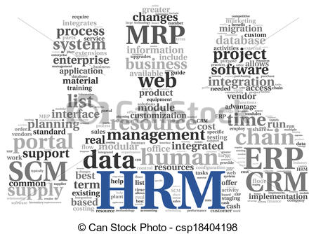 Stock Illustration Of Hrm Human Resource Management Concept In Tag