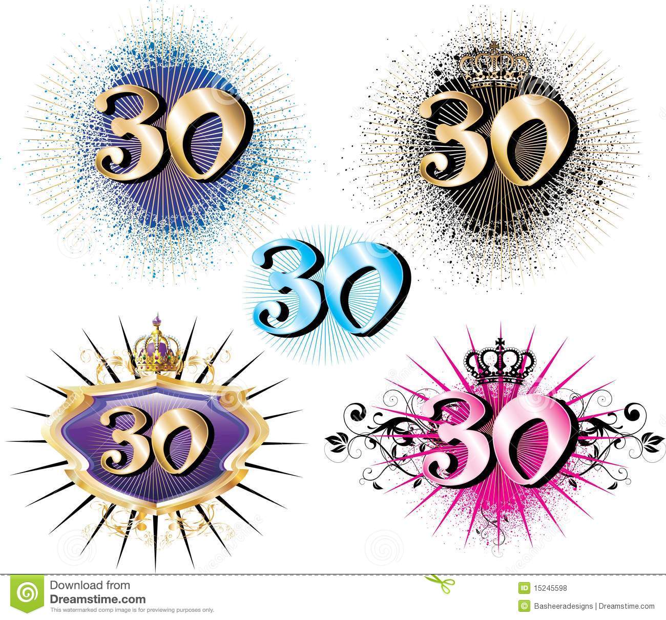 Vector Illustration For Special Birthdays Anniversaries And Occasions