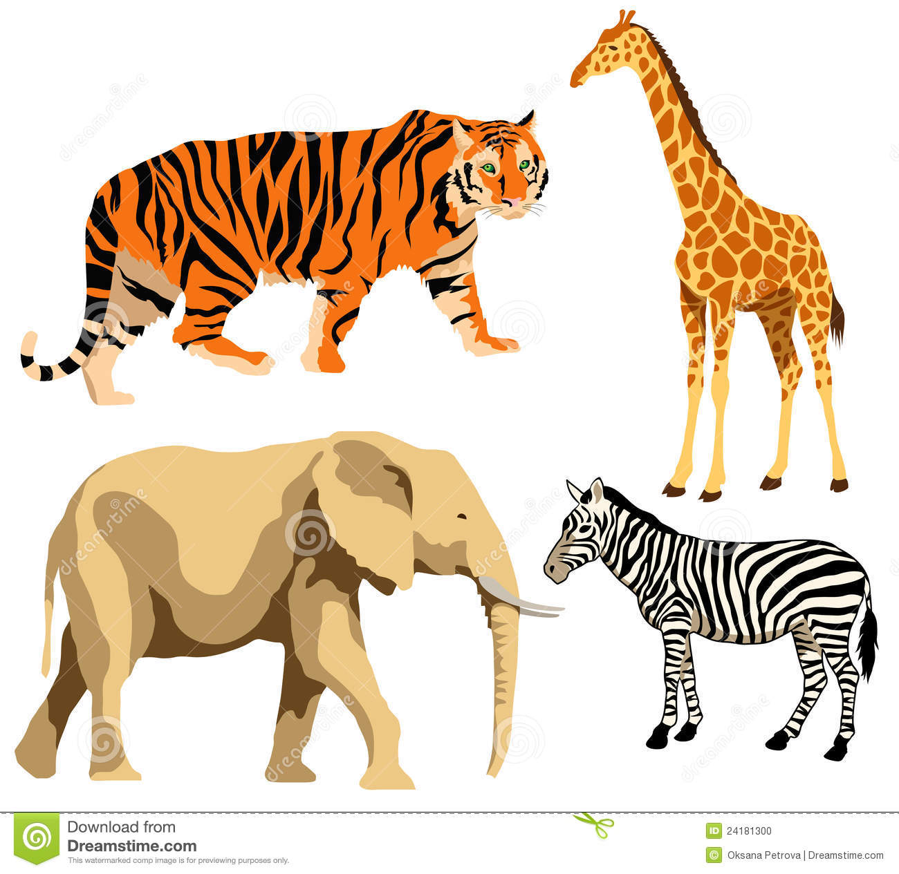African Animals Clip Art