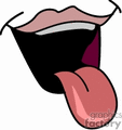 And Tongue Clipart Black And White Mouth And Tongue Clipart Black