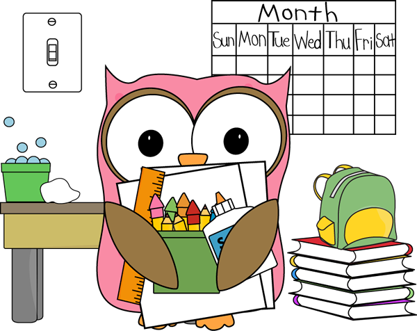 Back To School Owl Clipart Owl Classroom Job Subsitute