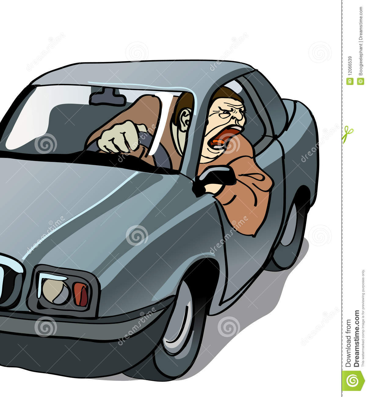 Being Rude Clipart Rude Driver Screaming Out Of