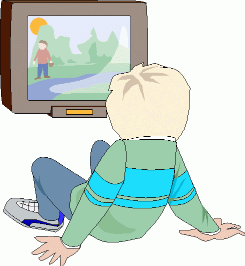Boy Watching Television Clipart   Boy Watching Television Clip Art