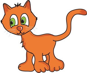 Curious Orange Cartoon Kitty Cat Smu   Free Images At Clker Com    