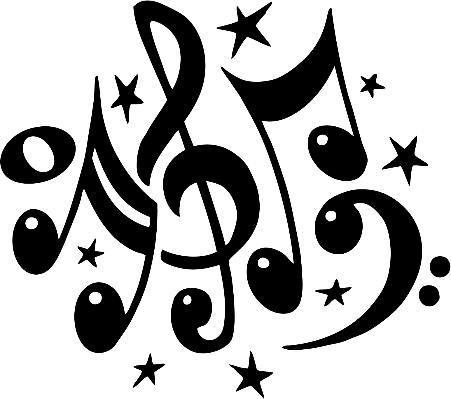 Free Clipart Music Notes 020511  Vector Clip Art   Free Clipart