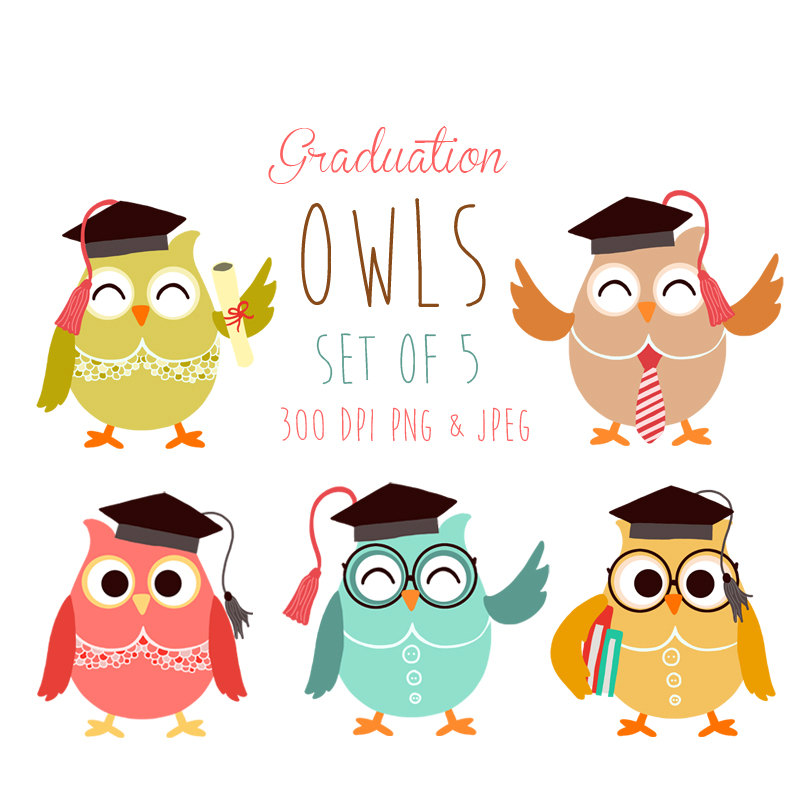 Graduation Owls Owl Clip Art School Owl By Anietillustration